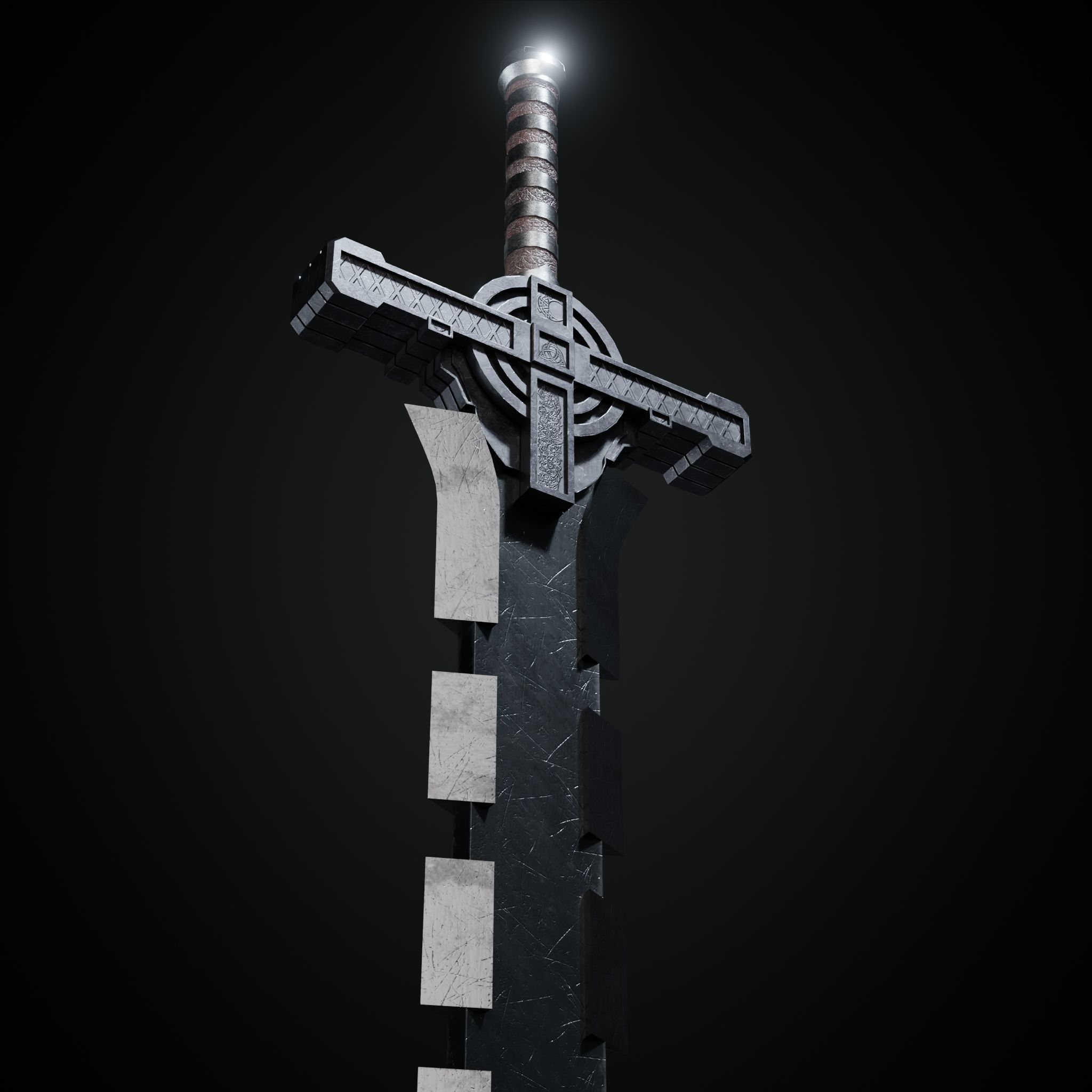 Sword Low-poly 3D model_41