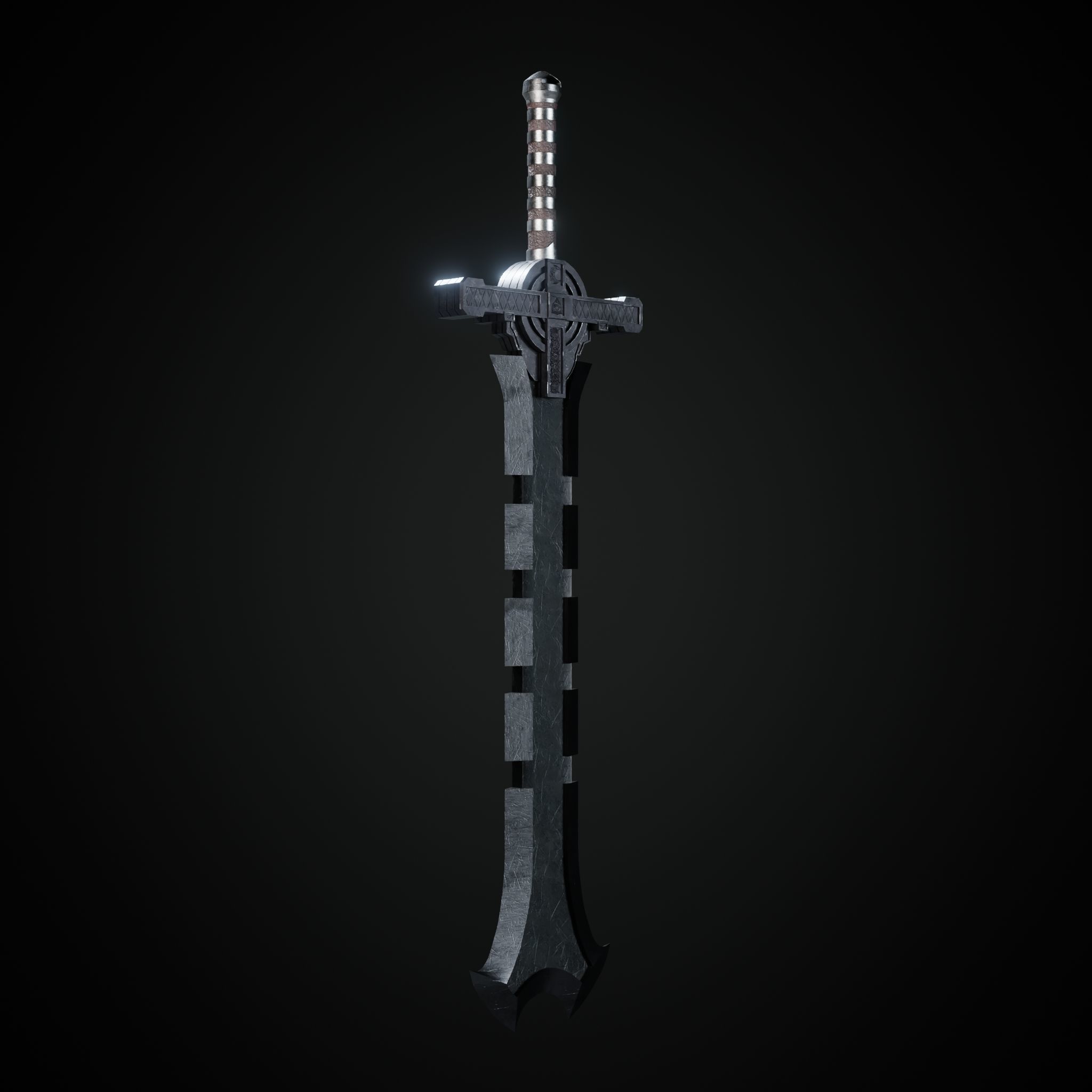 Sword Low-poly 3D model_22