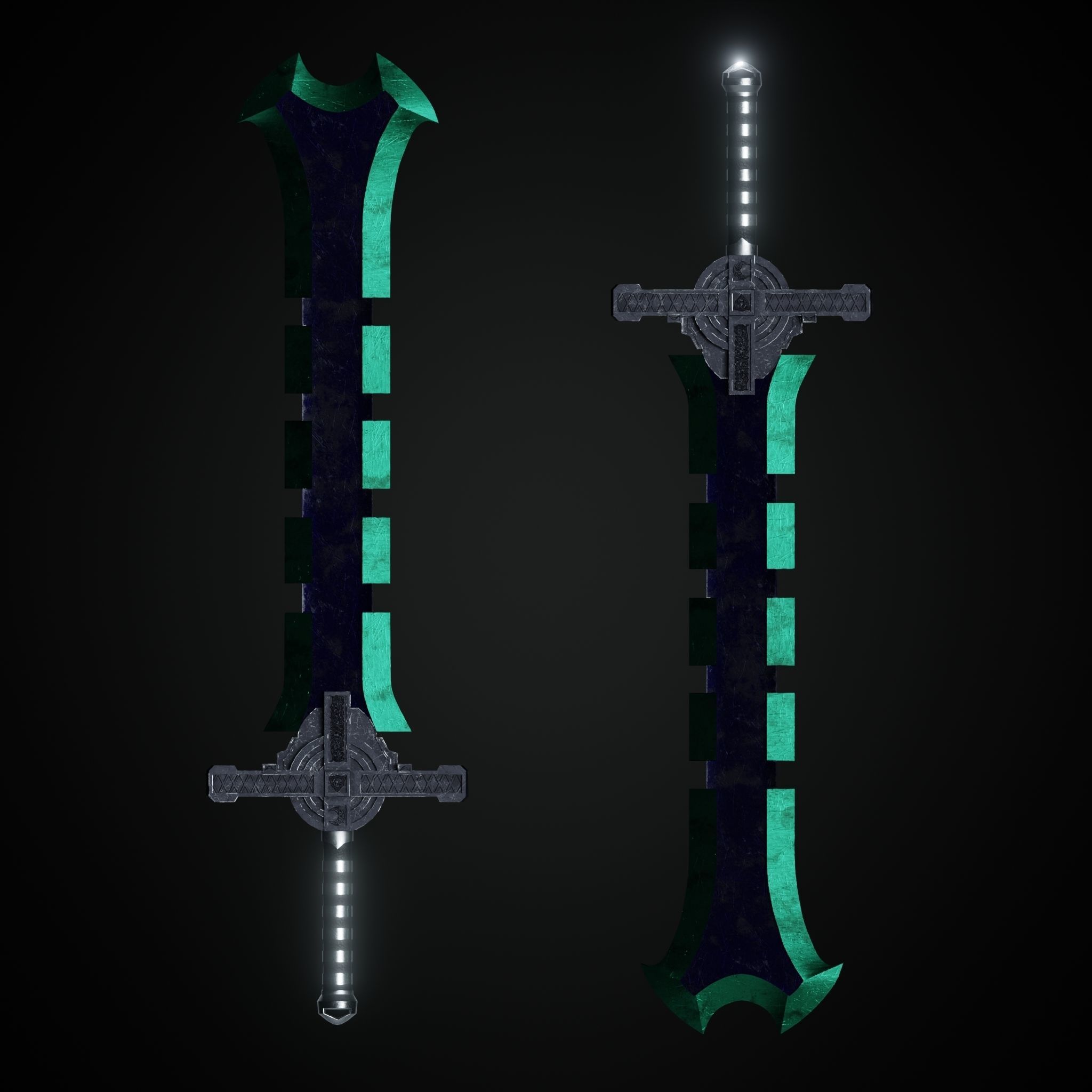 Sword Low-poly 3D model_15