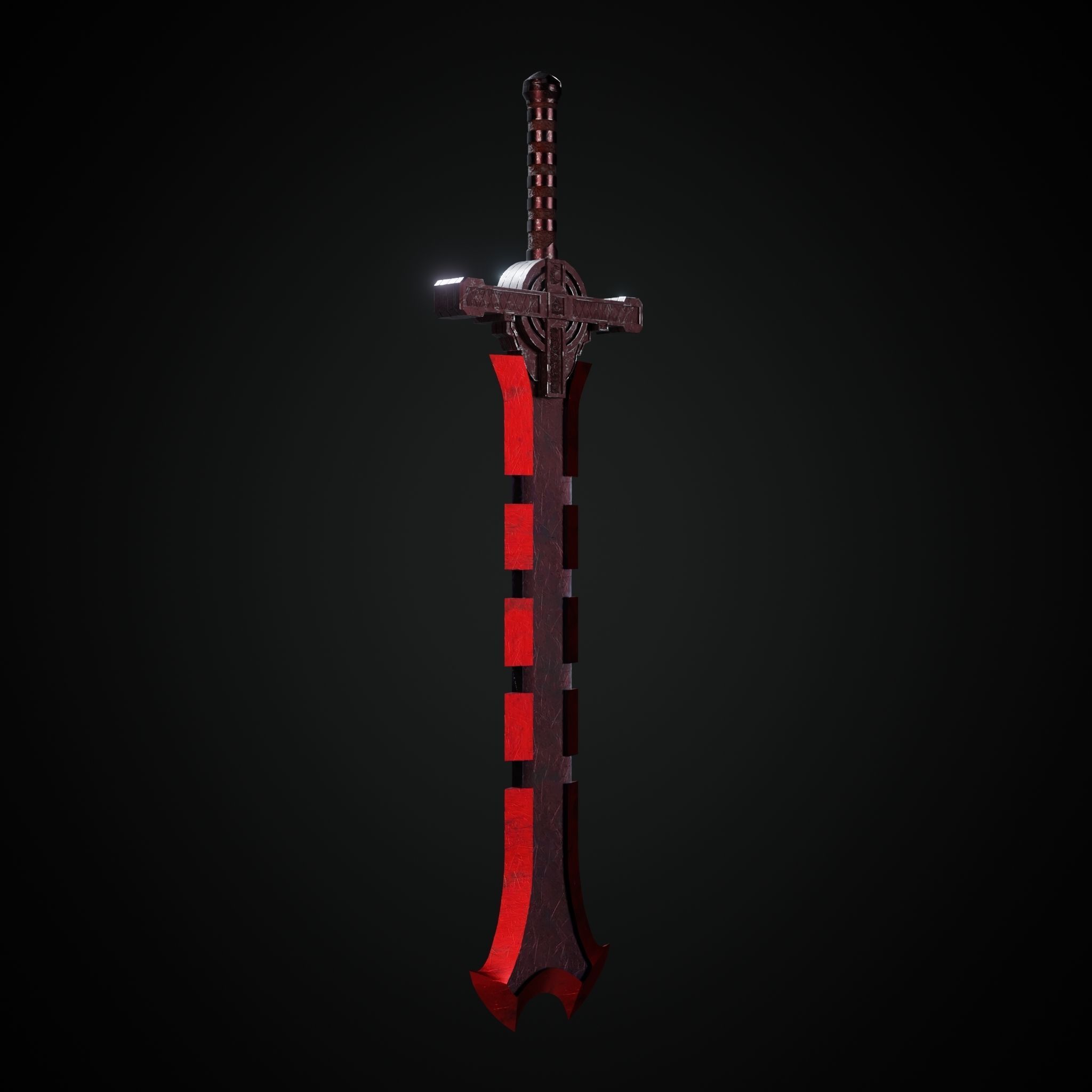 Sword Low-poly 3D model_3