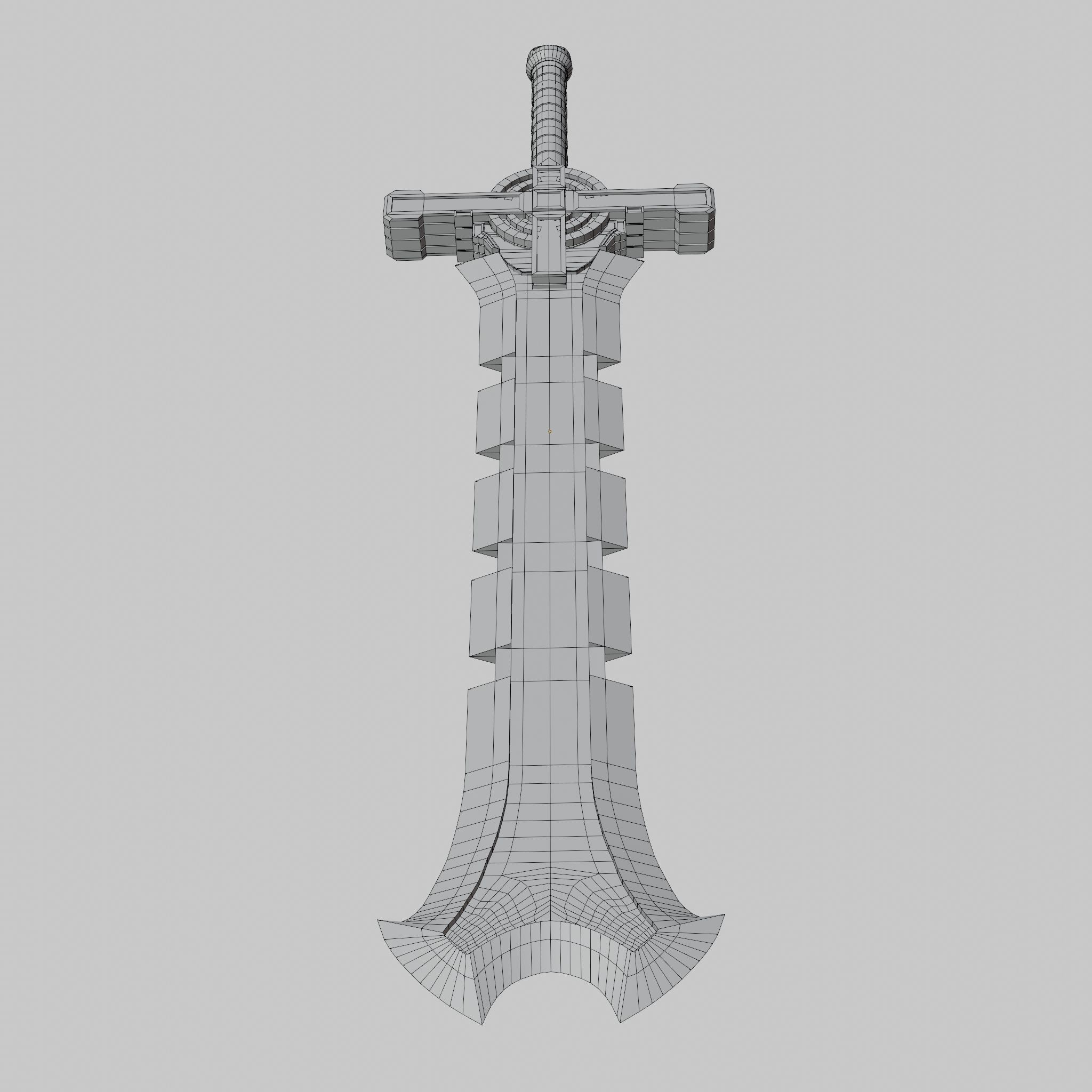 Sword Low-poly 3D model_38