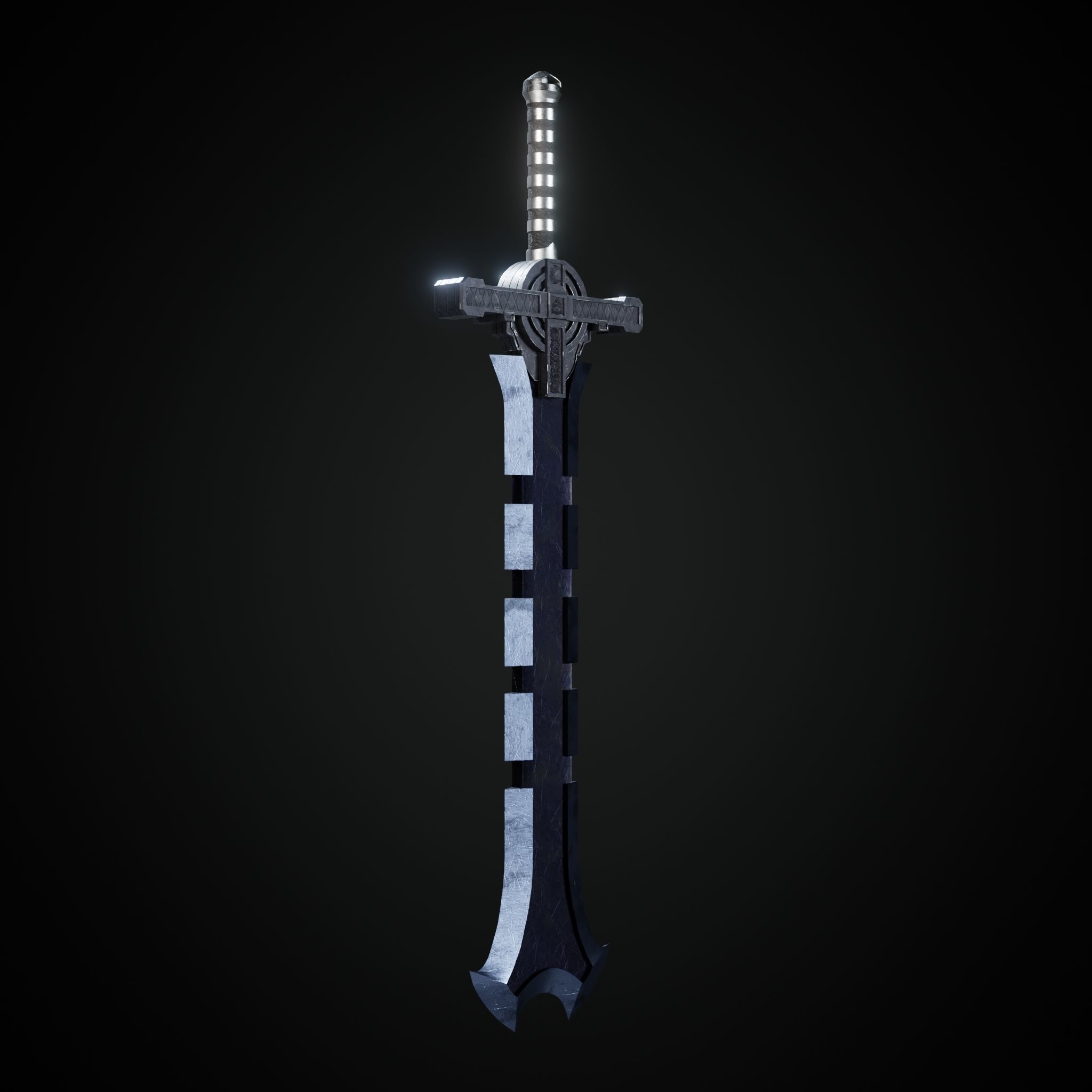 Sword Low-poly 3D model_23