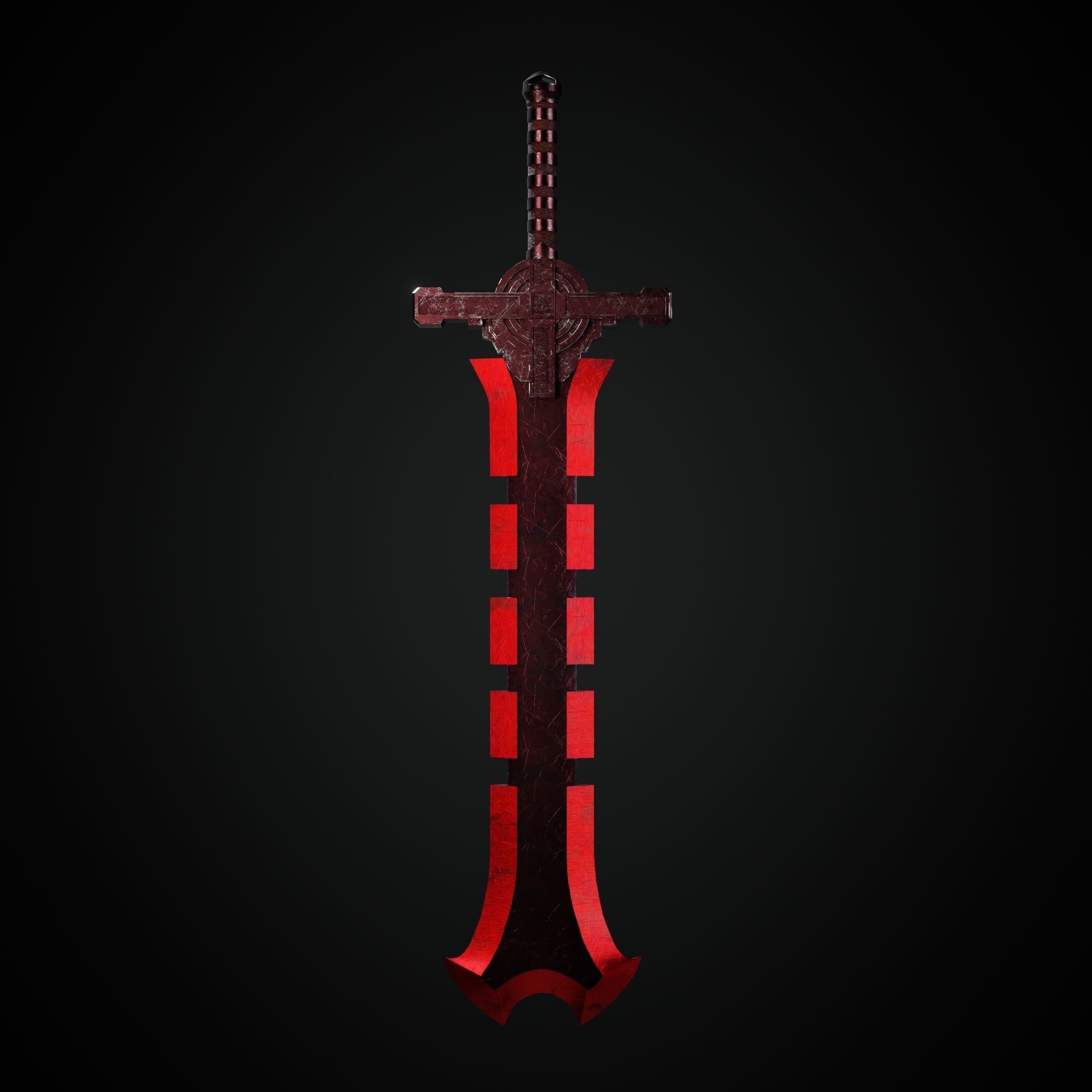 Sword Low-poly 3D model_2