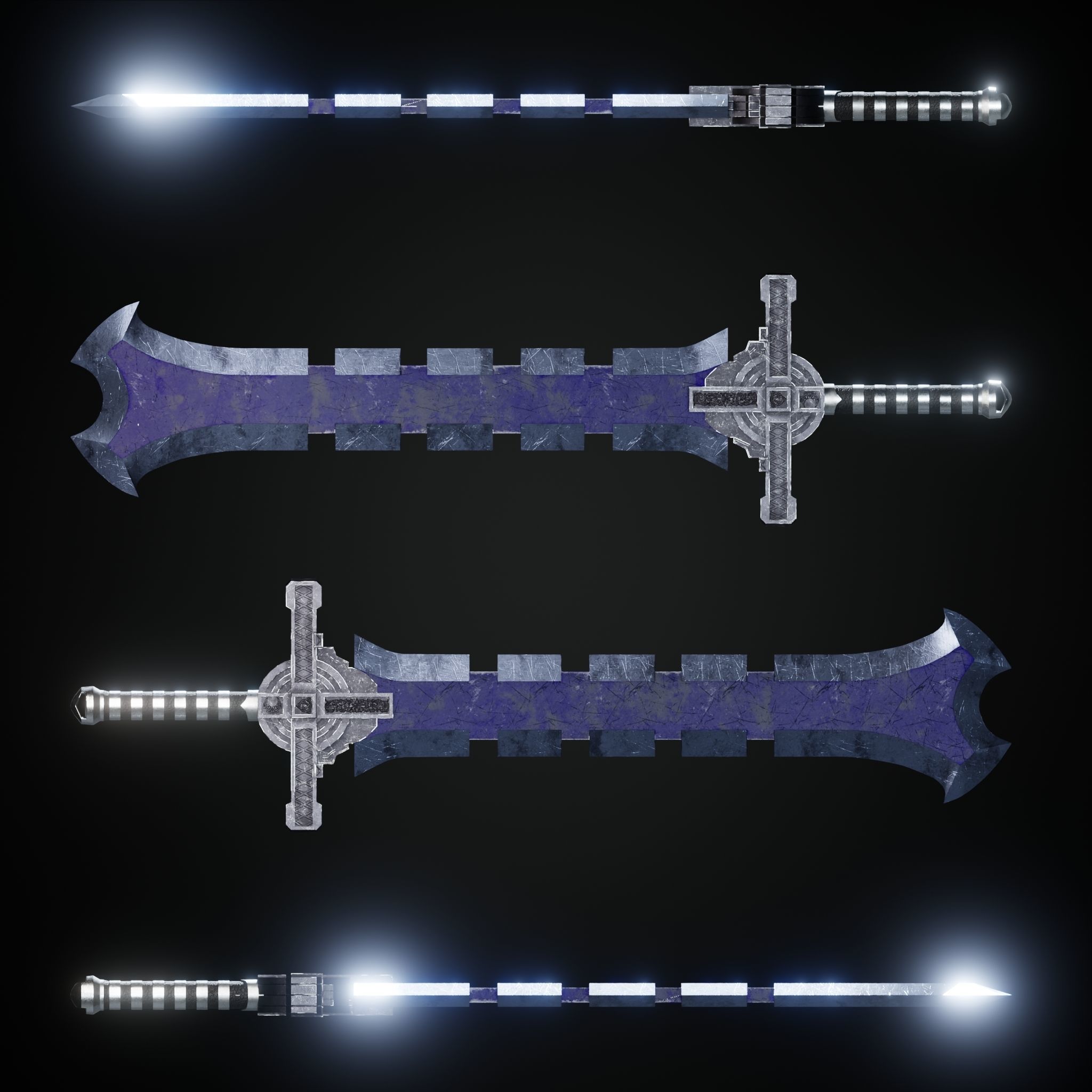 Sword Low-poly 3D model_20