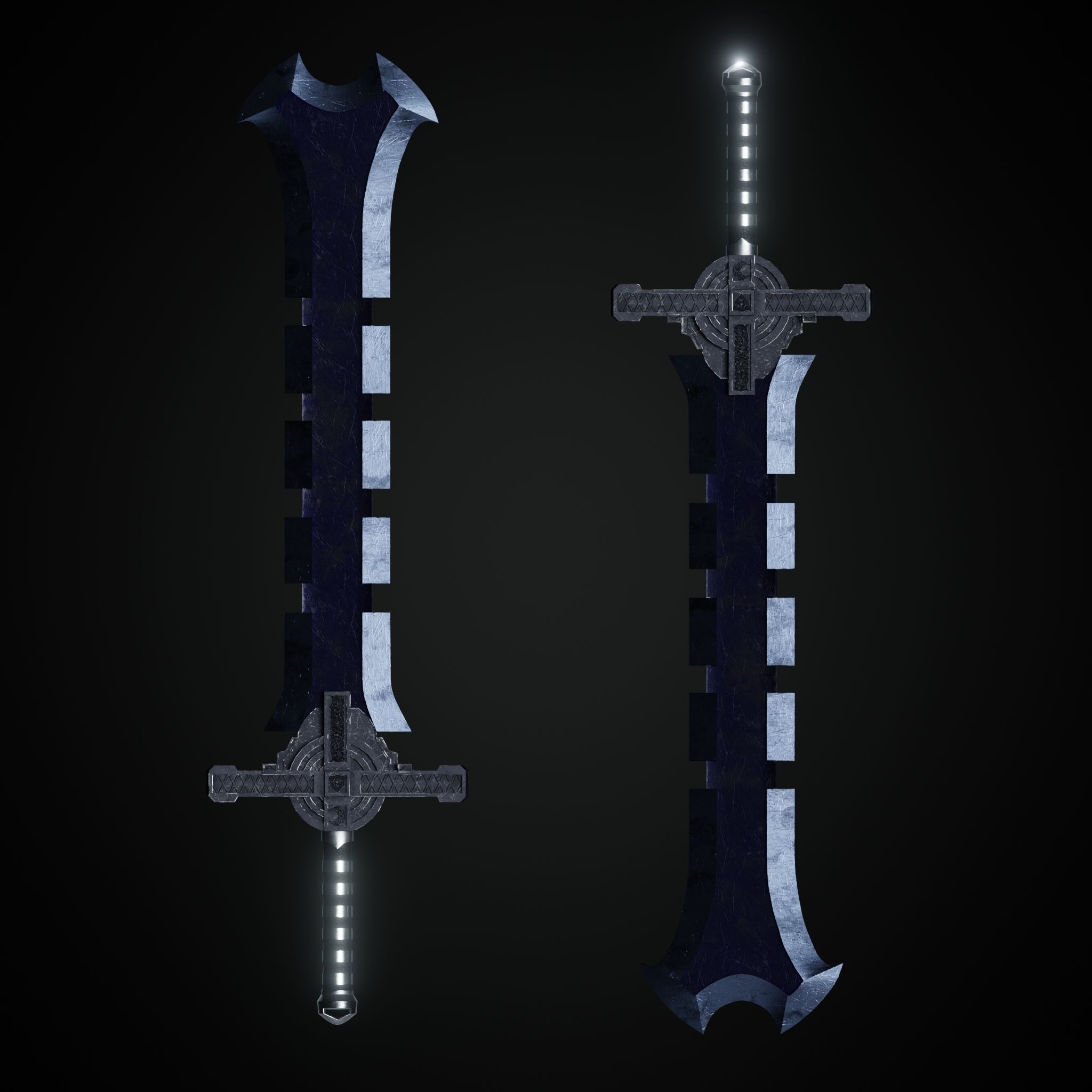 Sword Low-poly 3D model_25