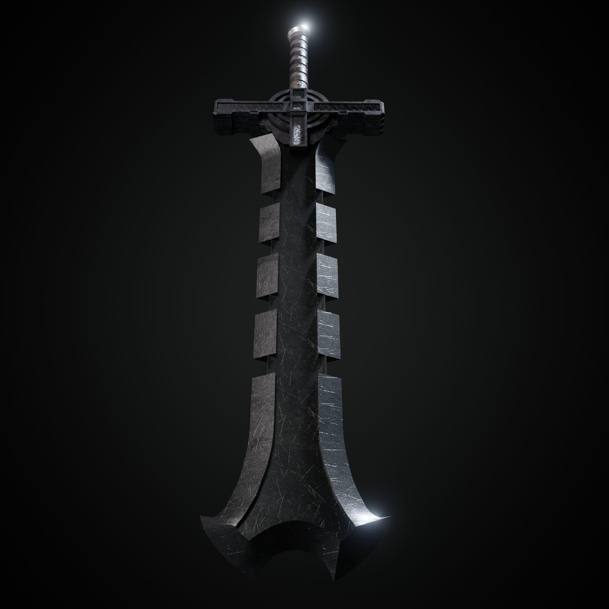 Sword Low-poly 3D model_32