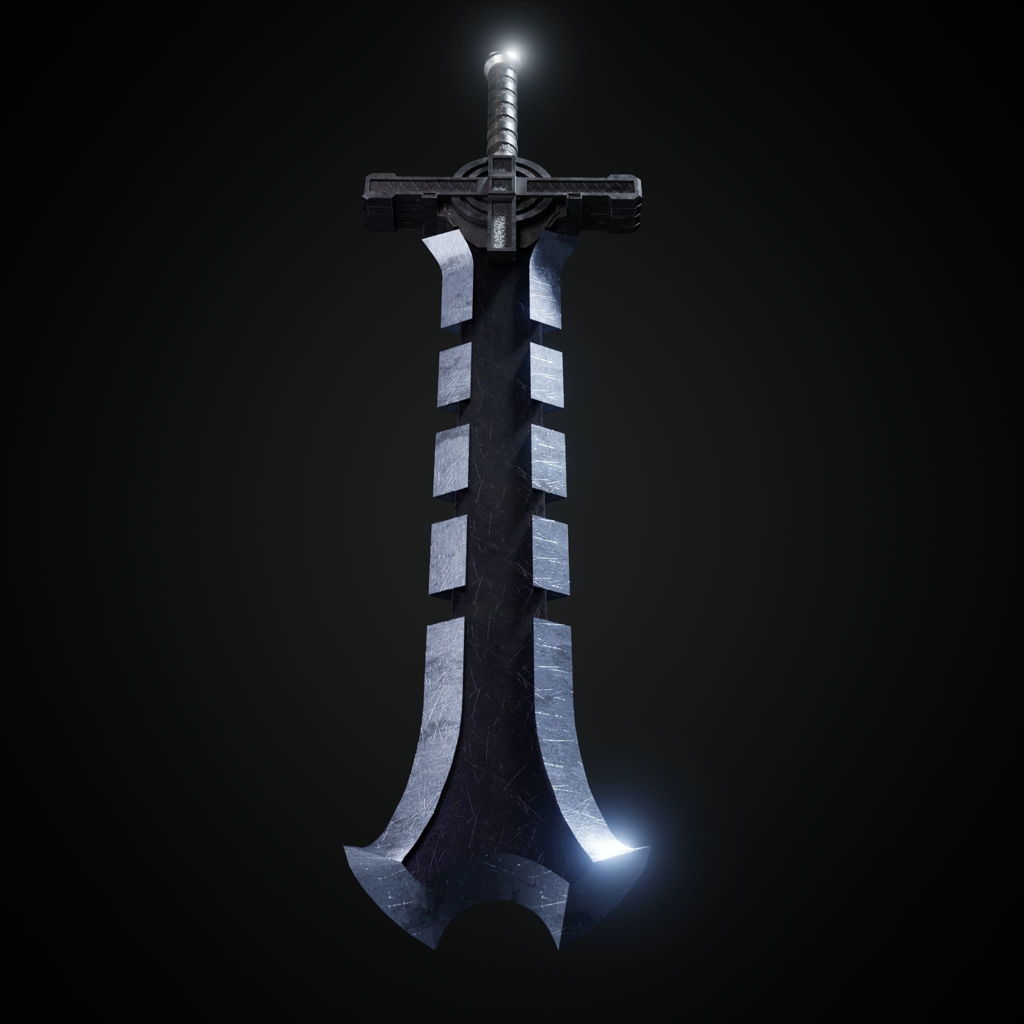 Sword Low-poly 3D model_26