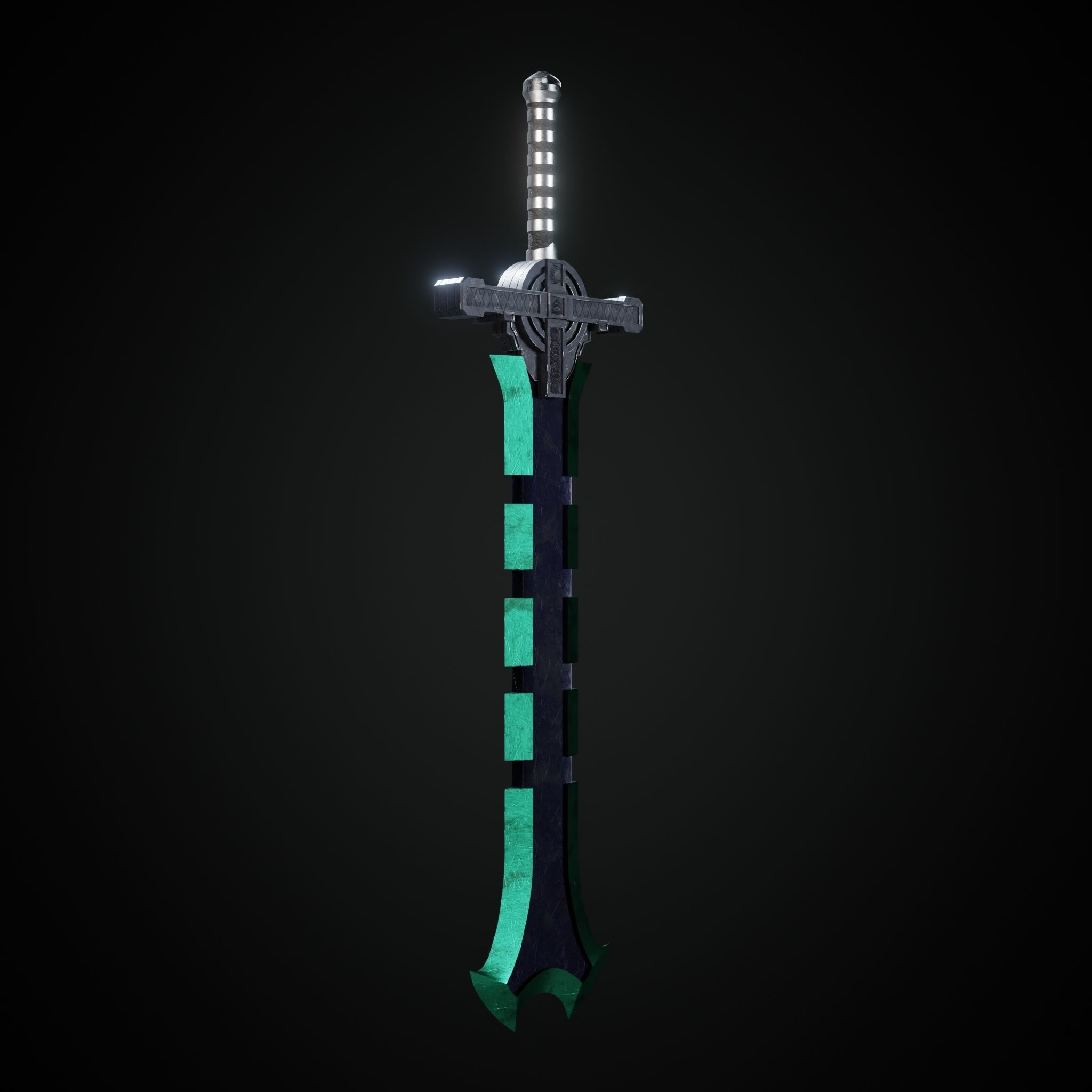 Sword Low-poly 3D model_13