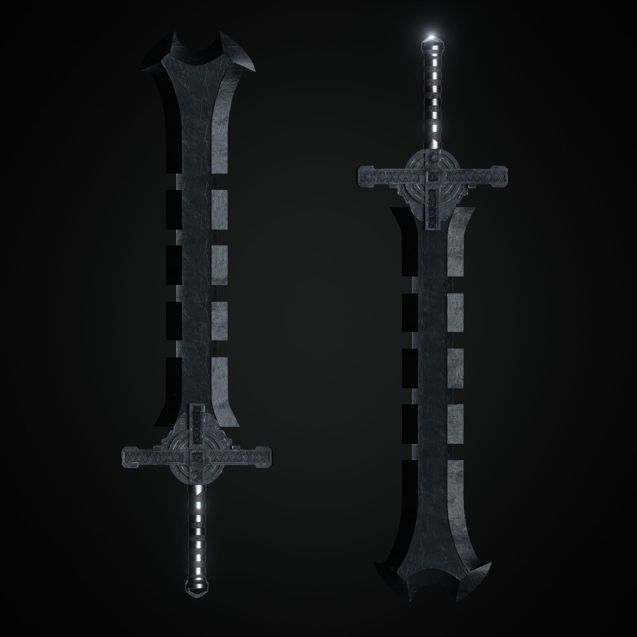 Sword Low-poly 3D model_31