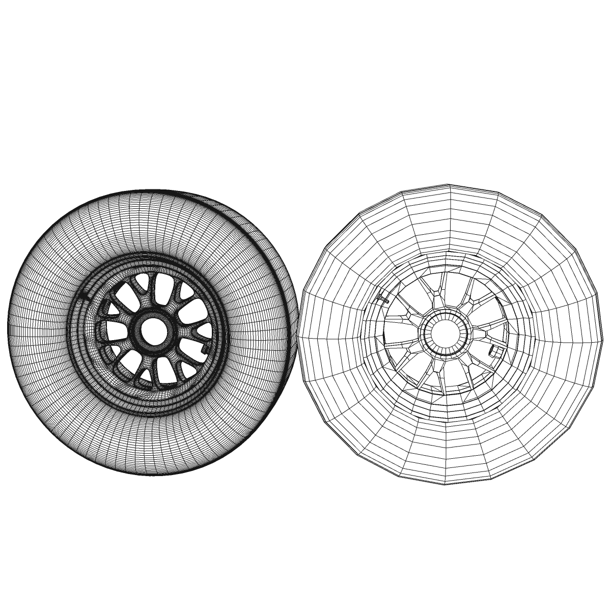 F1 tyre supersoft front 3D model_12