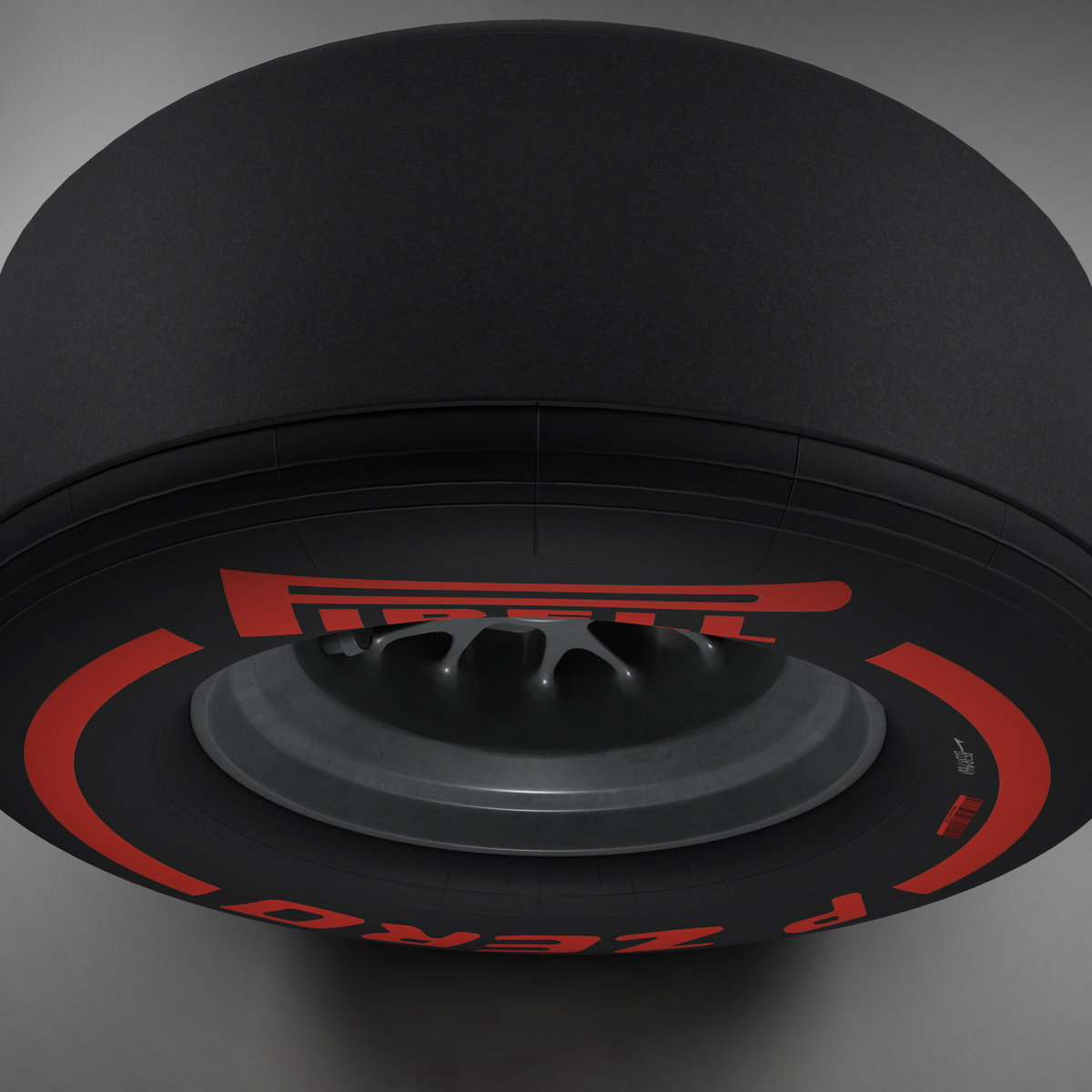 F1 tyre supersoft front 3D model_3