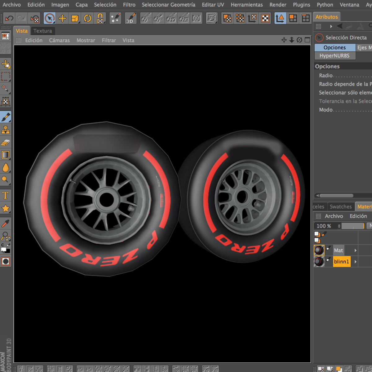 F1 tyre supersoft front 3D model_8