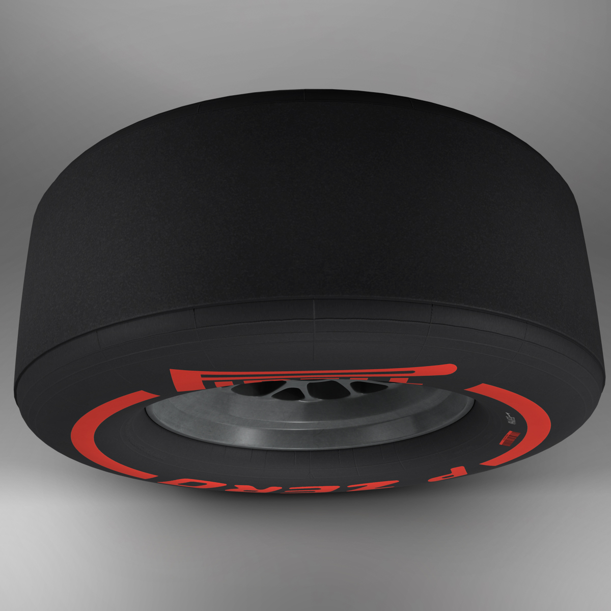 F1 tyre supersoft front 3D model_2