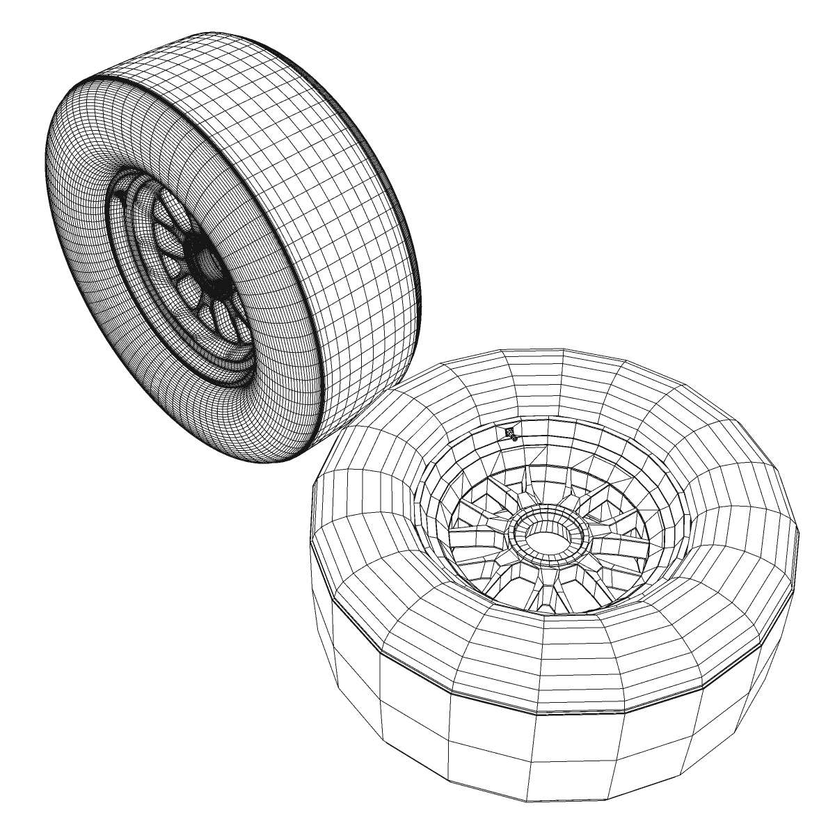 F1 tyre supersoft front 3D model_10