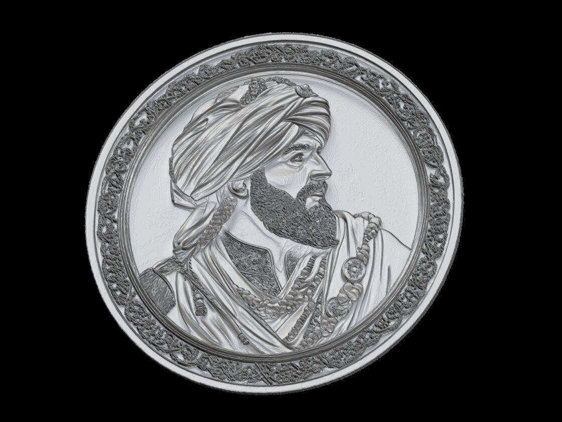 portrait of an Ottoman Sultan 3D print model_3