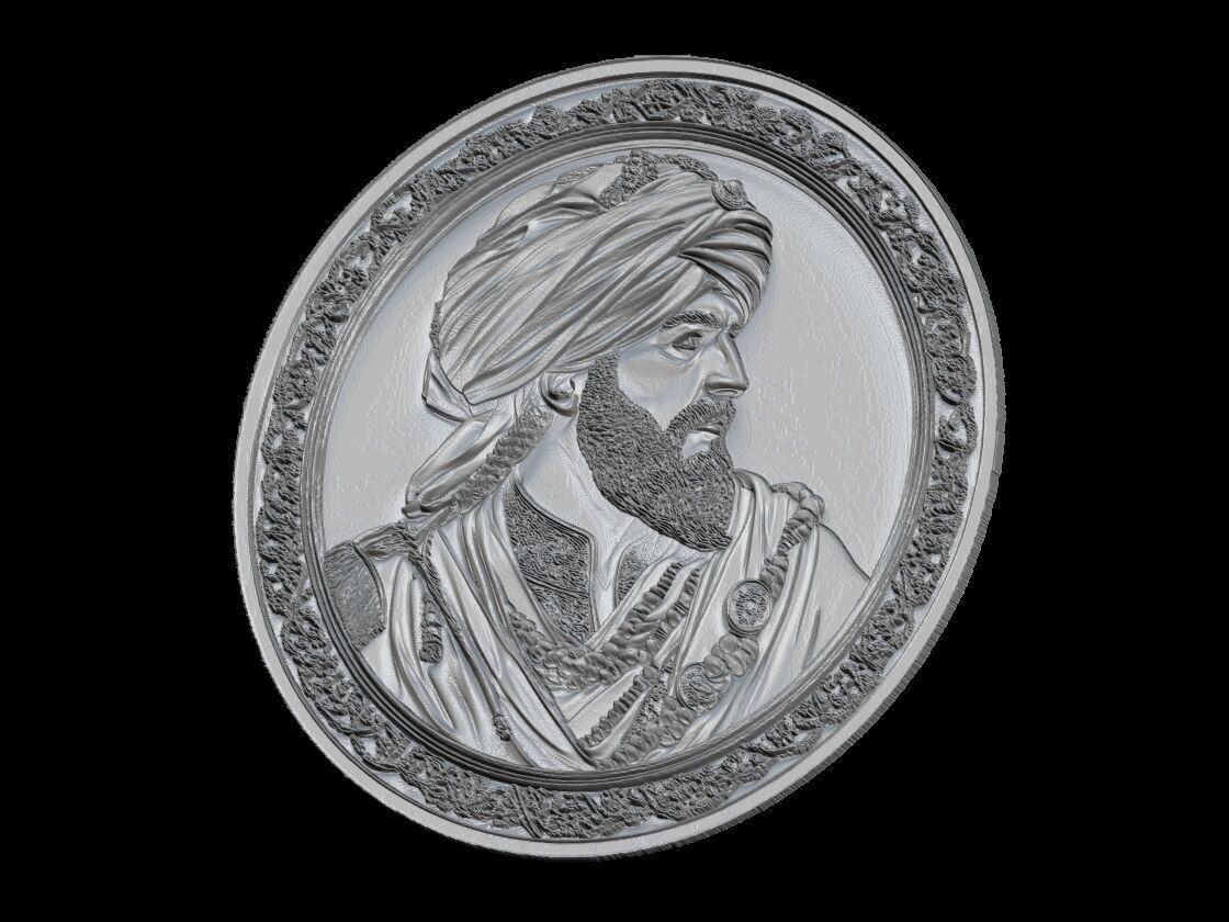 portrait of an Ottoman Sultan 3D print model_1