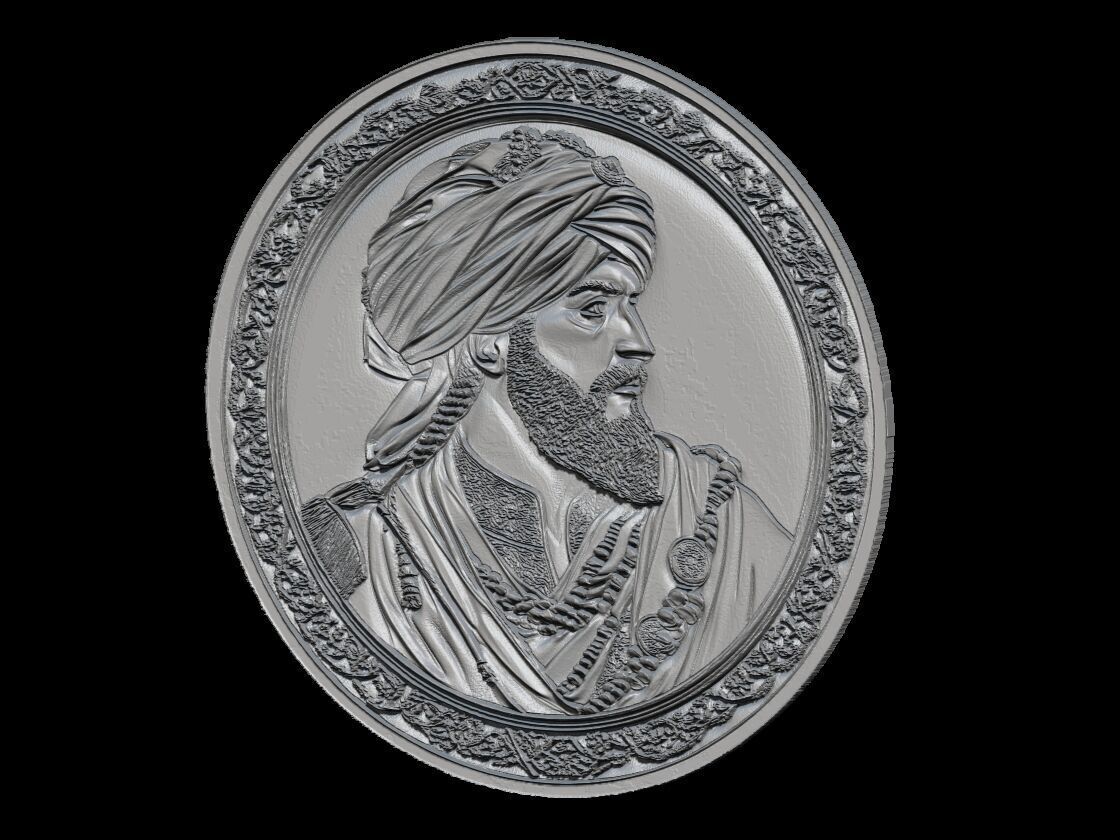 portrait of an Ottoman Sultan 3D print model_2