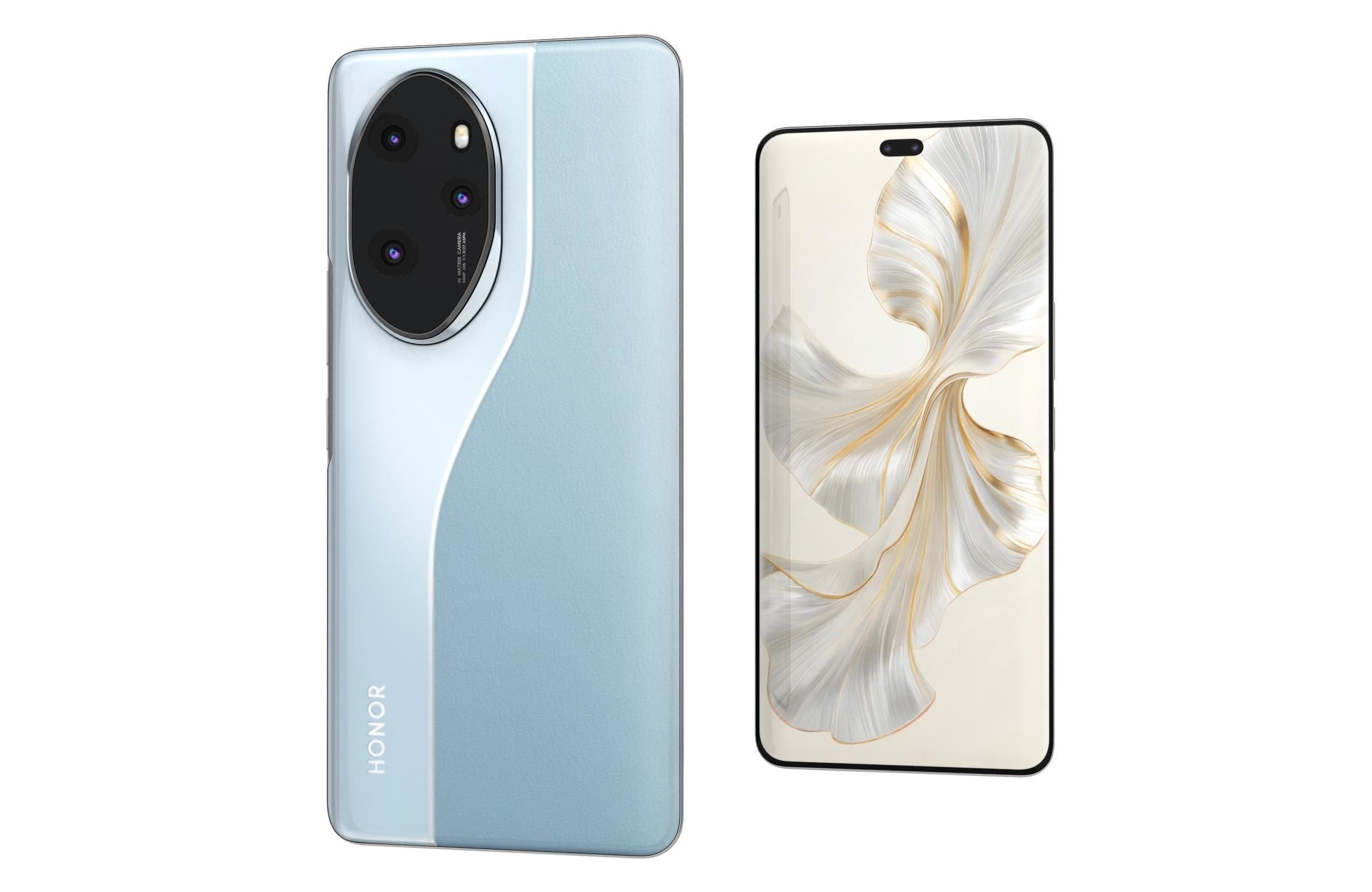Honor 100 Pro Blue 3D model_11