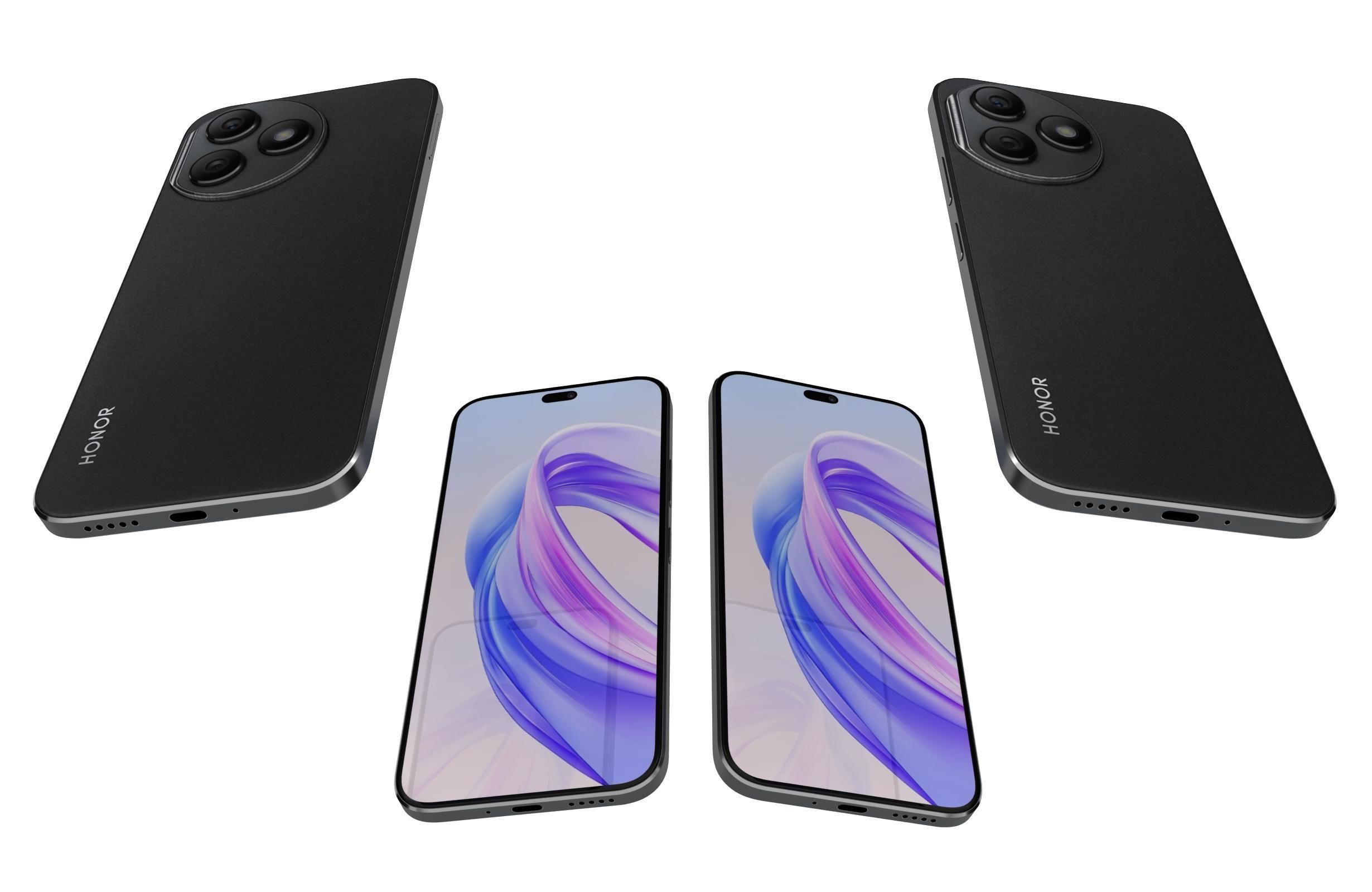 Honor X50i Plus Black 3D model_4