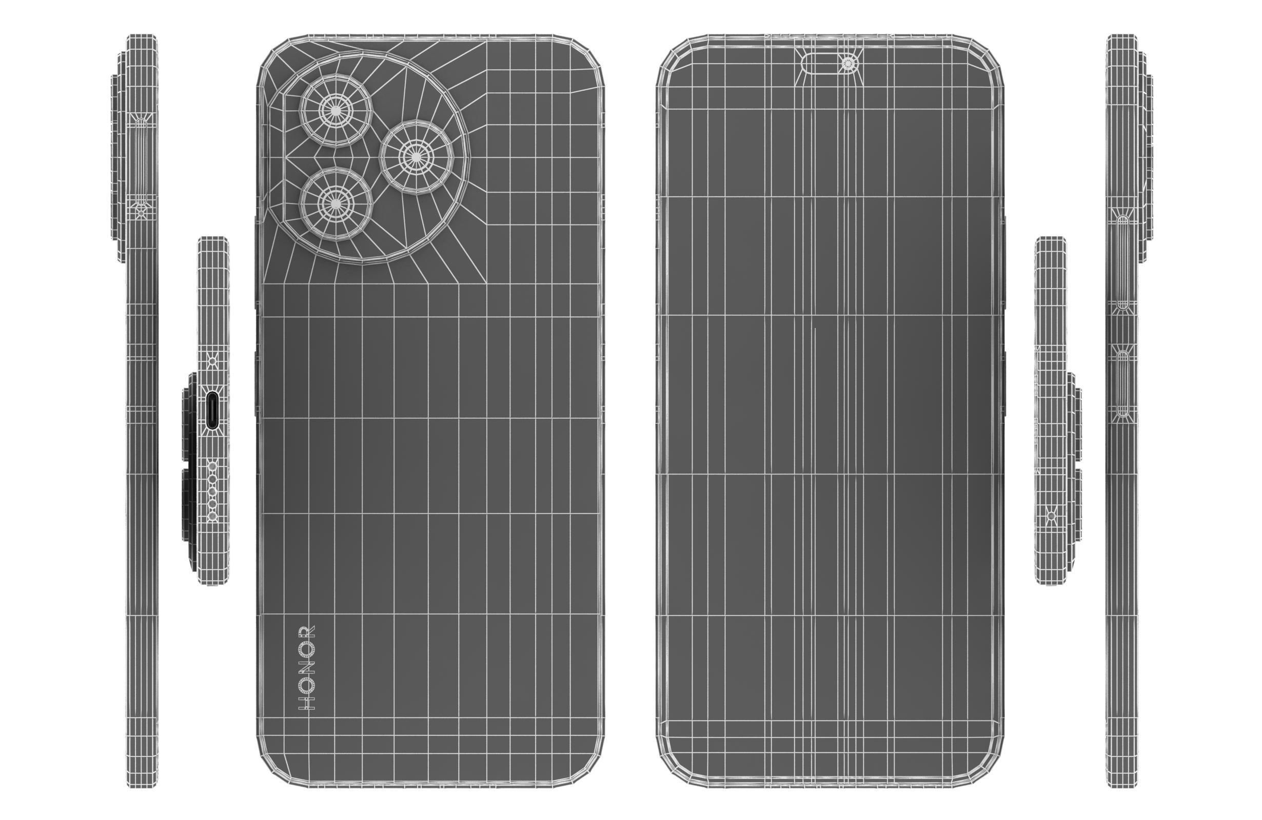 Honor X50i Plus Black 3D model_16