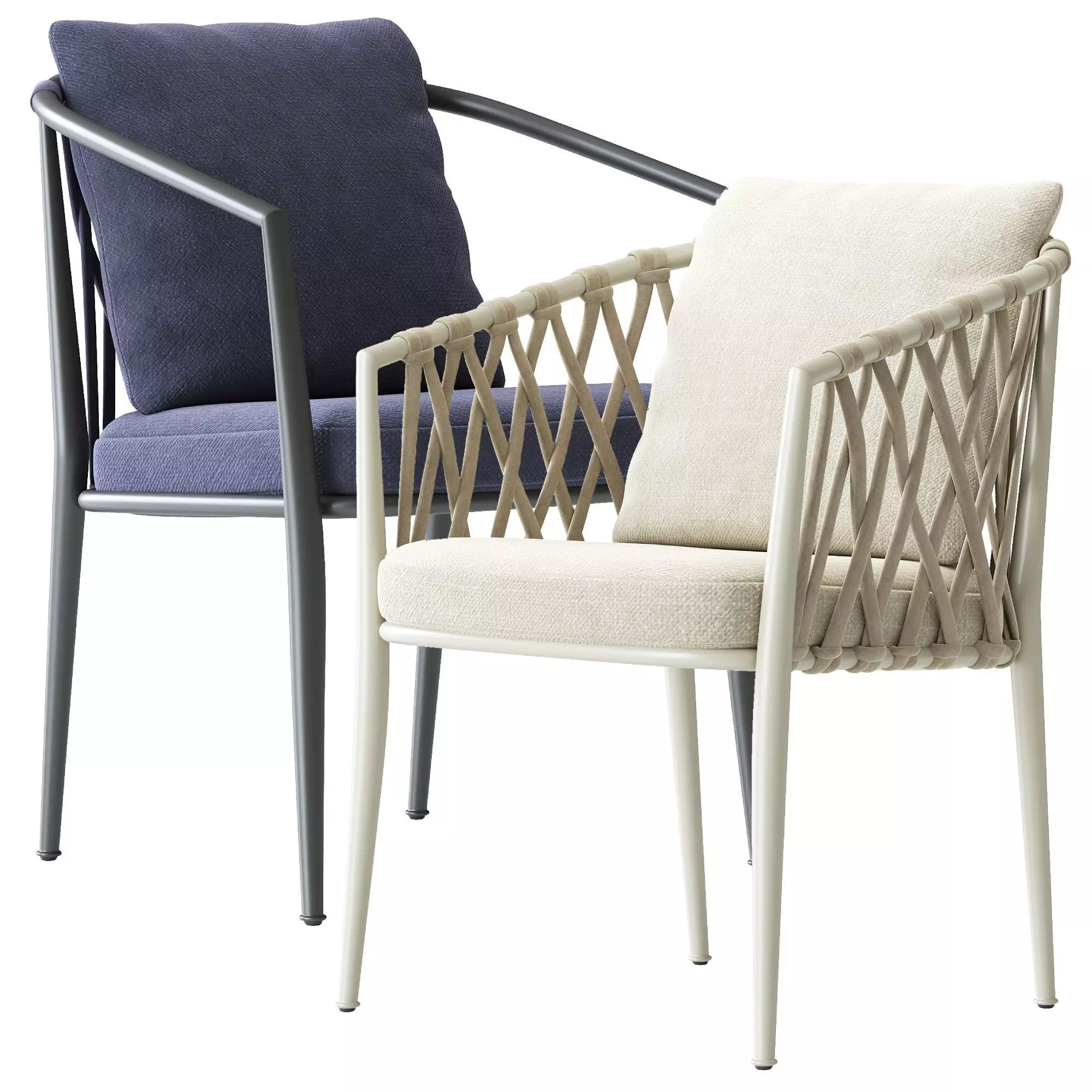 Erica outdoor chair by BeB Italia 3D model