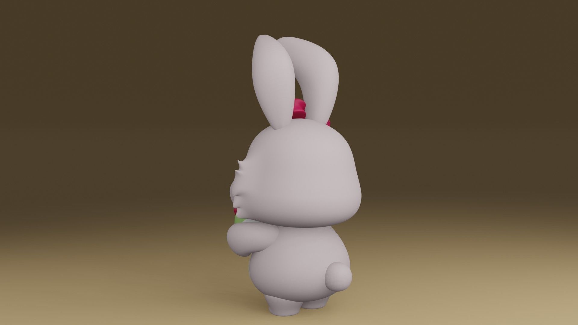new year rabbit 3D print model_11