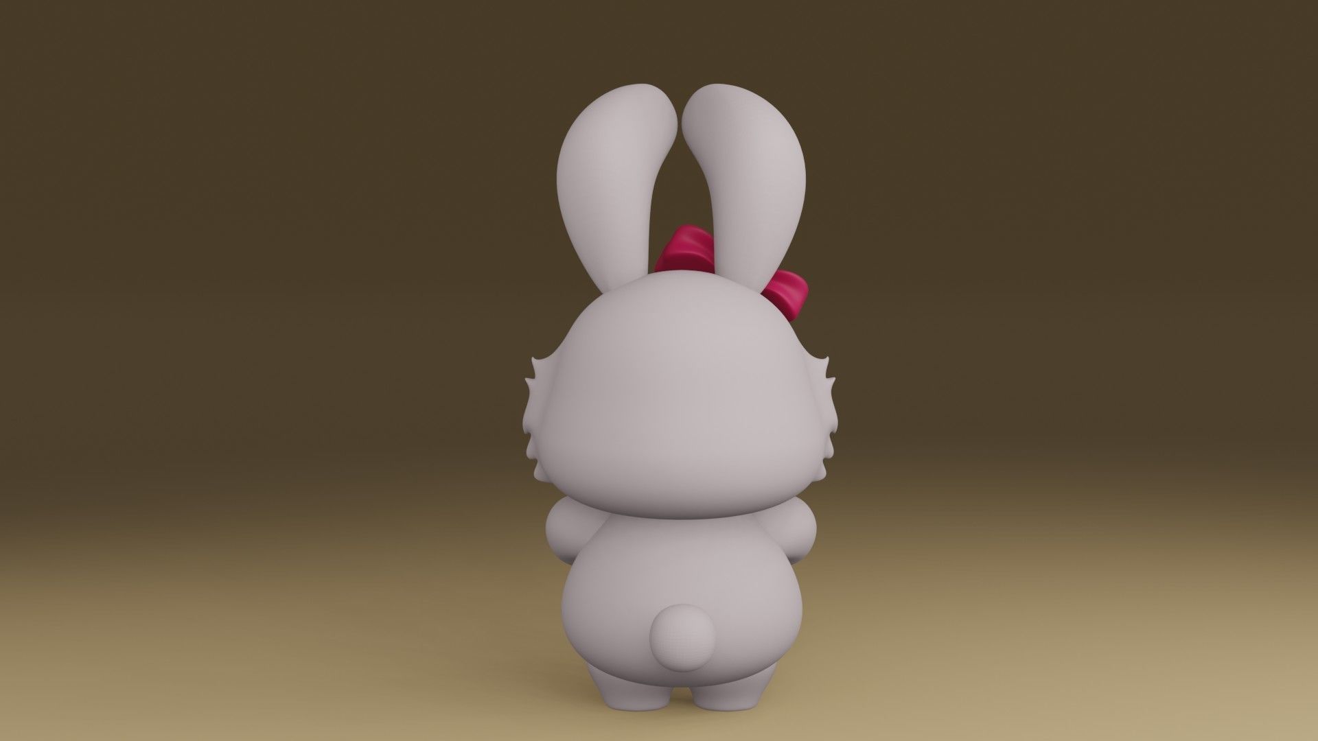 new year rabbit 3D print model_10