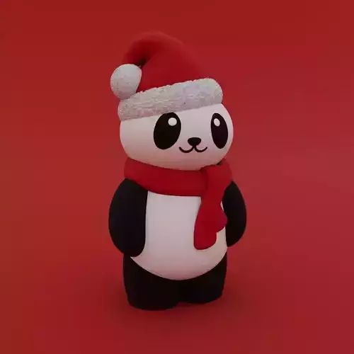 Christmas Special - Cute Panda 3D print model