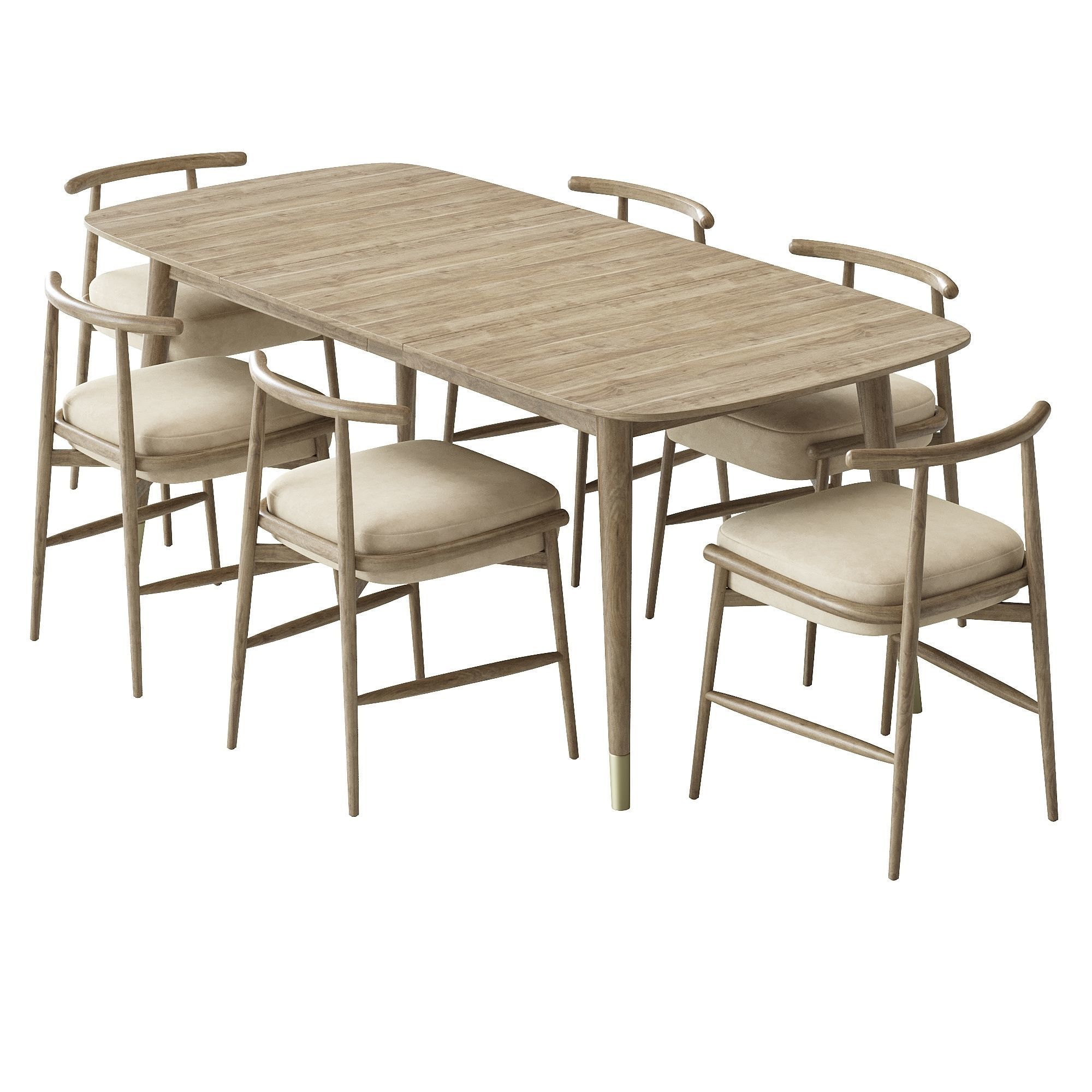 Emilia by meridiani and clover table 3D model_1