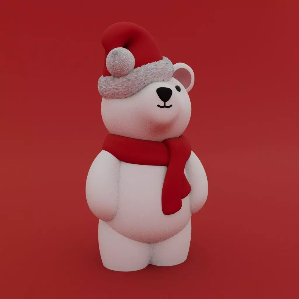 Christmas Special - Cute Polar Bear 3D print model_0