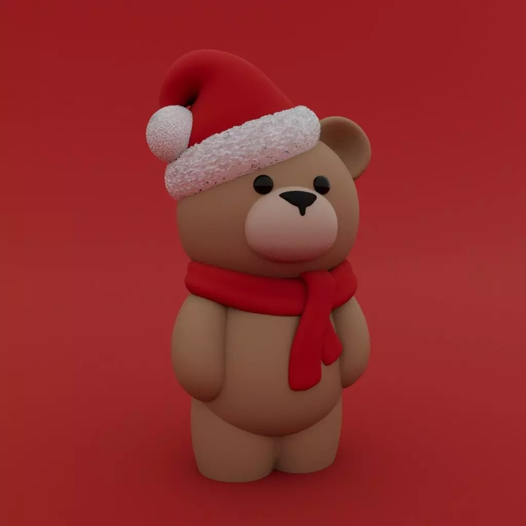 Christmas Special - Cute Teddy Bear 3D print model_0