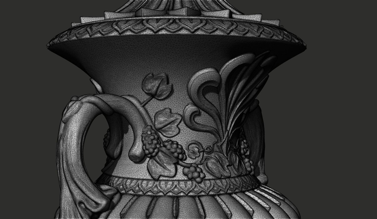 Urn with classical decoration  3D model_7
