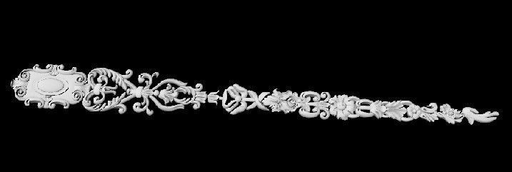 Central decor ornament for furniture 3D model_3