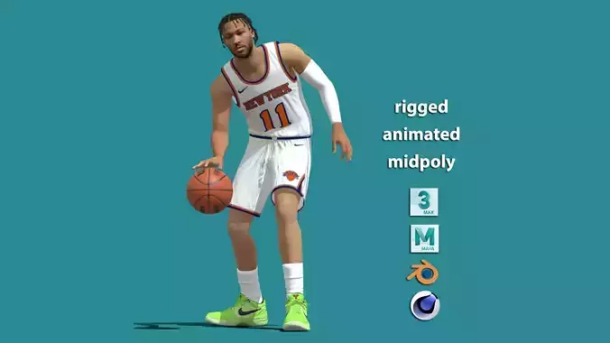 Jalen Brunson New York Knicks NBA 3D model