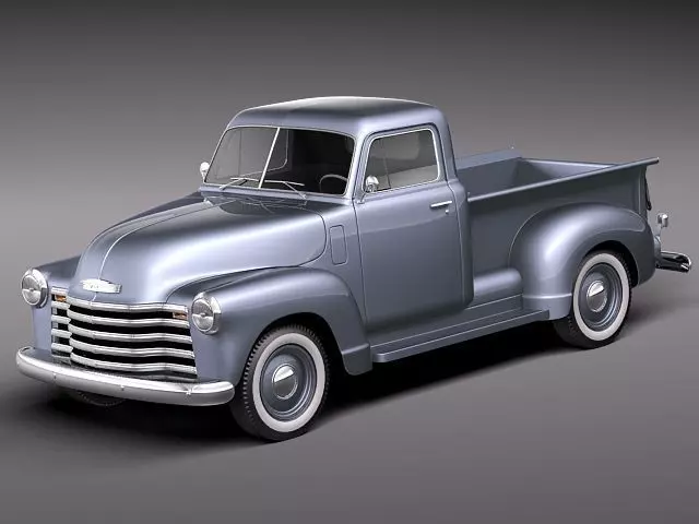 chevrolet pickup 1950 3D model_0