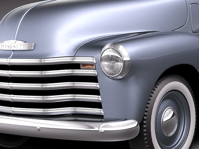 chevrolet pickup 1950 3D model_2