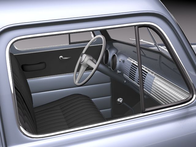 chevrolet pickup 1950 3D model_8