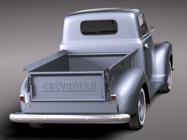 chevrolet pickup 1950 3D model_5