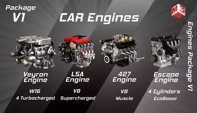 Engines Package - V1 3D Model Collection