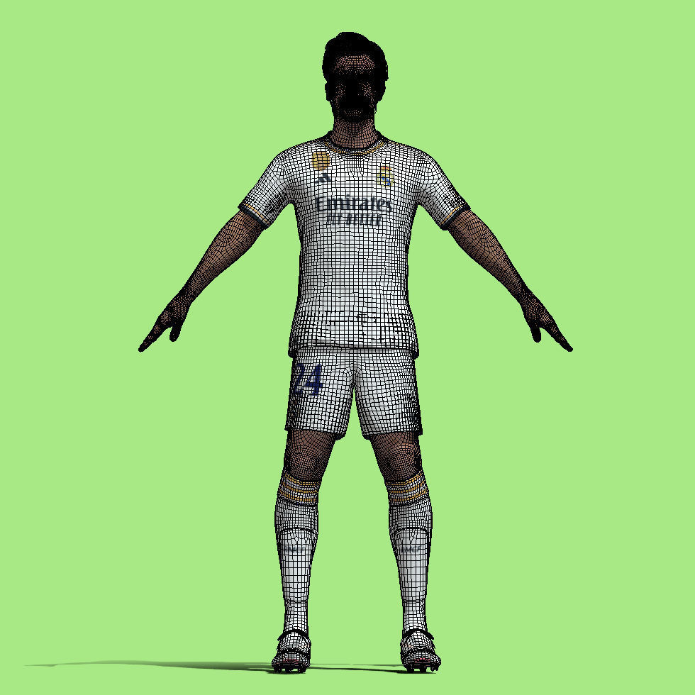 T-Pose Rigged Arda Guler Real Madrid 23-24 3D model_5