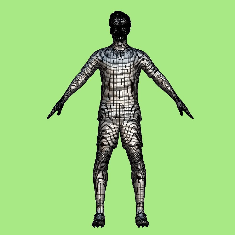 T-Pose Rigged Arda Guler Real Madrid 23-24 3D model_4