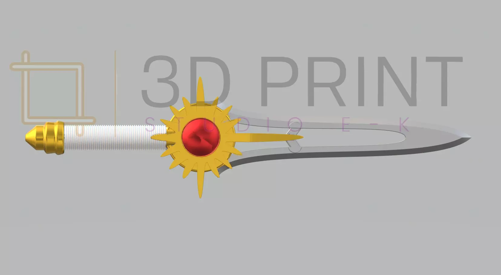 Power Rangers Wild Force Crystal Saber 3D print model_0