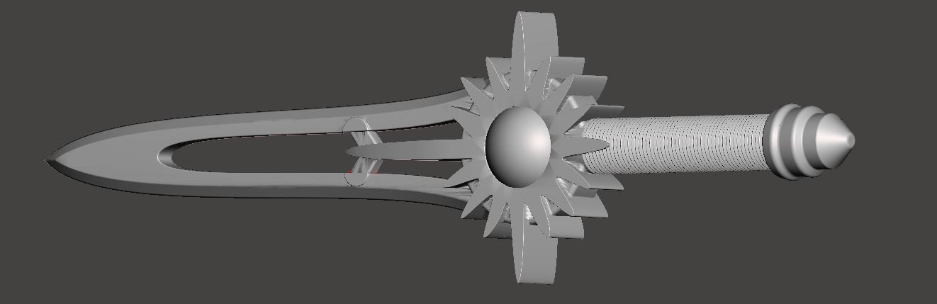 Power Rangers Wild Force Crystal Saber 3D print model_6