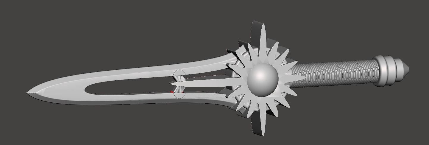 Power Rangers Wild Force Crystal Saber 3D print model_5