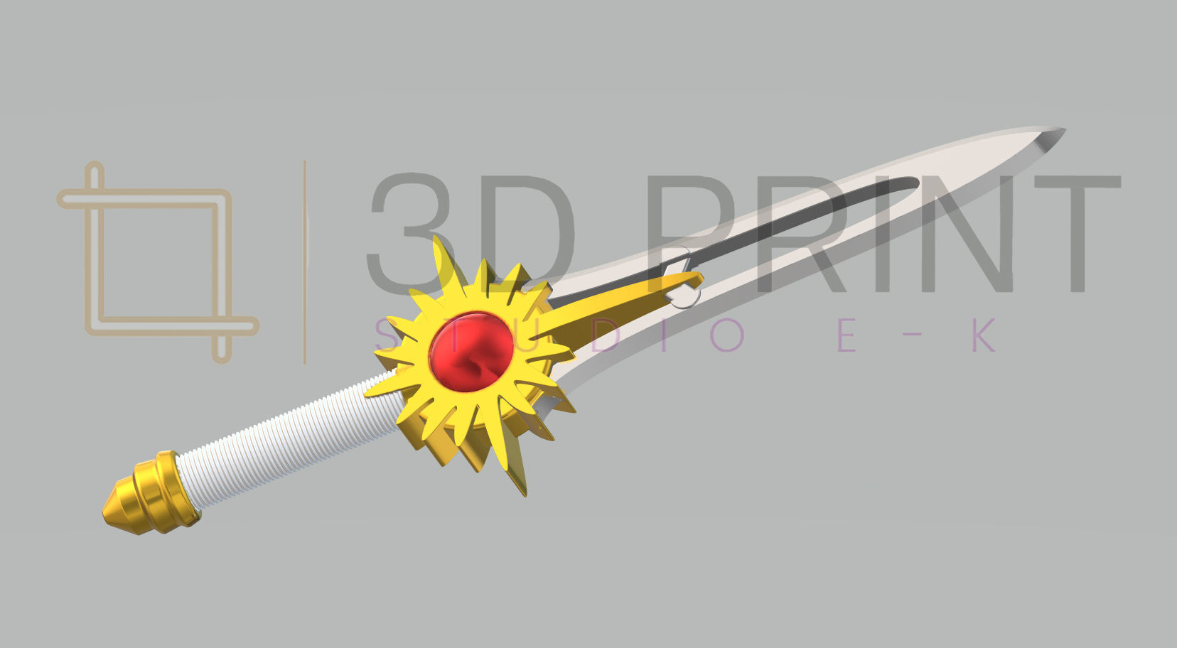 Power Rangers Wild Force Crystal Saber 3D print model_4