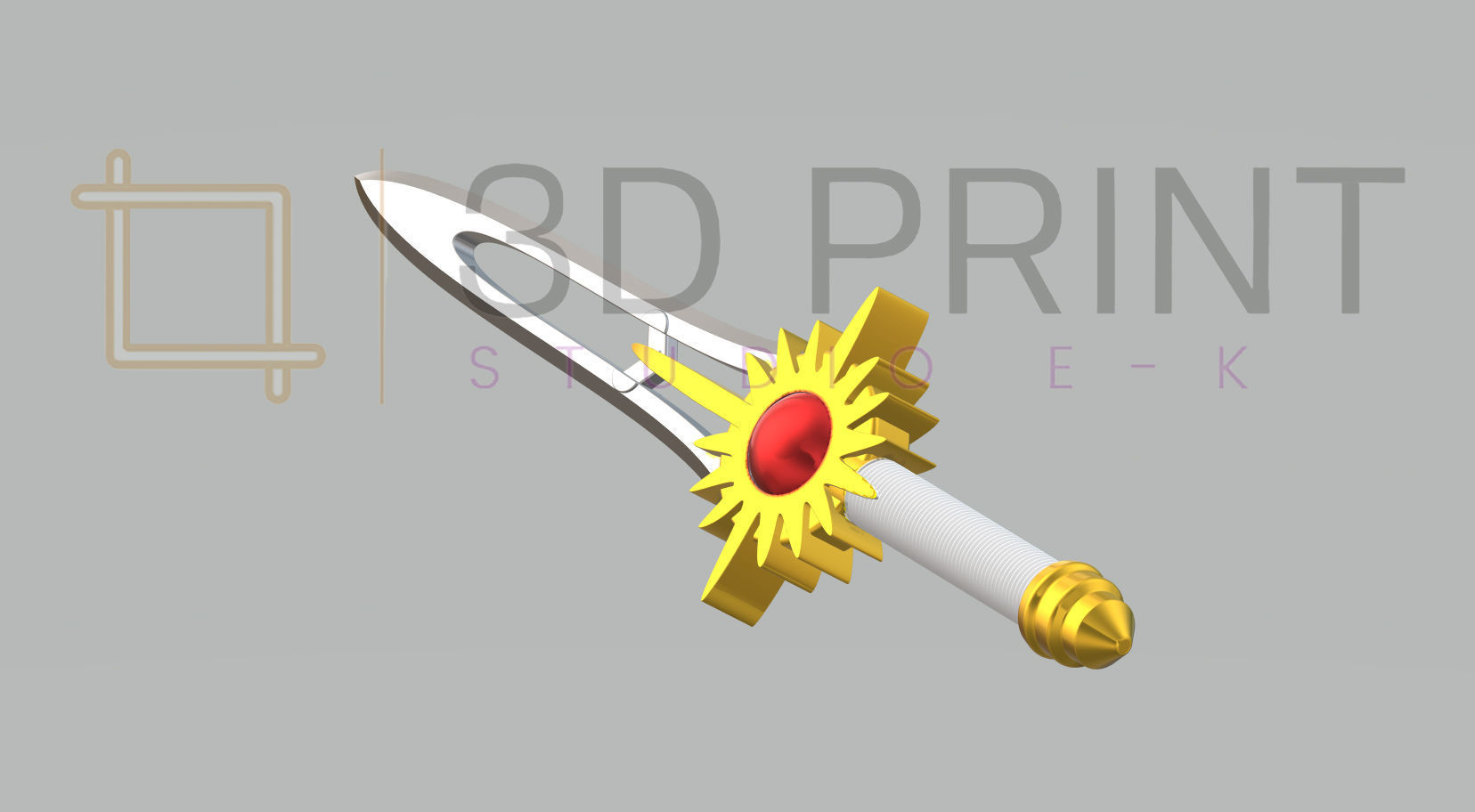 Power Rangers Wild Force Crystal Saber 3D print model_3