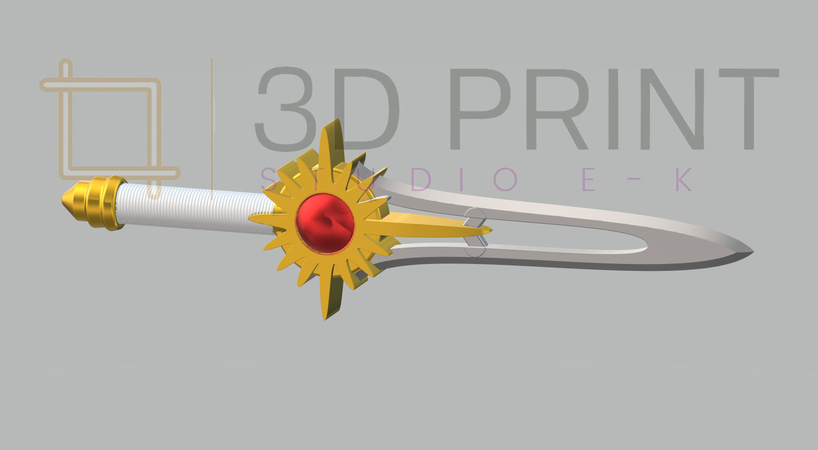 Power Rangers Wild Force Crystal Saber 3D print model_2