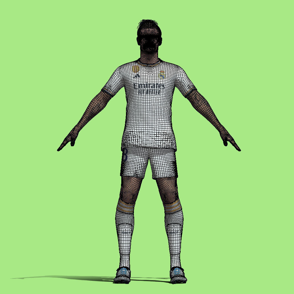 T-Pose Rigged Toni Kroos Real Madrid 23-24 3D model_5