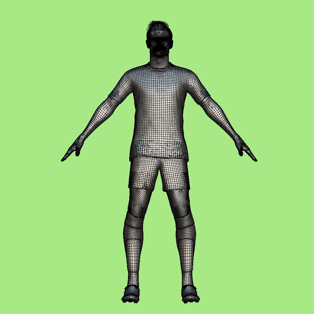 T-Pose Rigged Toni Kroos Real Madrid 23-24 3D model_4