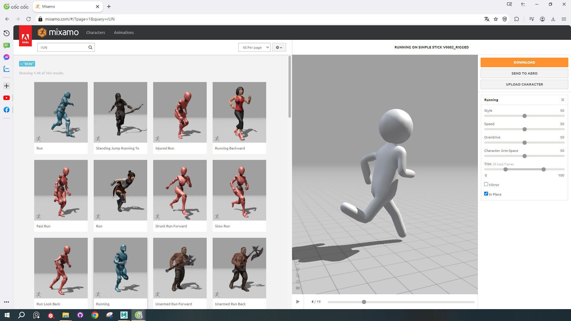 3D model Simple Stick v0002 VR / AR / low-poly rigged animated | CGTrader